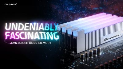 DDR5-10708: Colorful's CVN Icicle Modules Almost Hit DDR5 Record