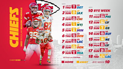 Chiefs’ 2023 regular season schedule revealed