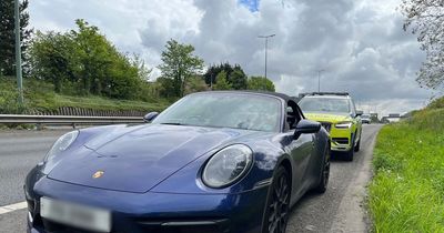 Porsche spotted racing BMW at more than 140 miles an hour