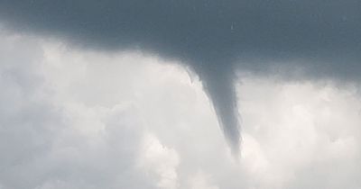 Rare funnel clouds spotted after day of thunderstorms