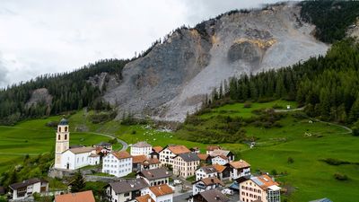 Switzerland evacuates village Brienz at risk of being wiped out by massive rockfall
