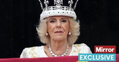 Queen Camilla's telling six-word comment about Coronation outfit revealed by lip reader