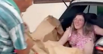 Daughter travels 6,000 miles to surprise dad on birthday after cancer diagnosis