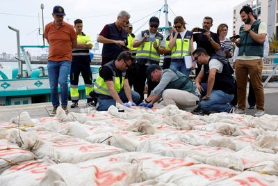 Spain seizes Brazilian fishing boat with cocaine haul on rough seas
