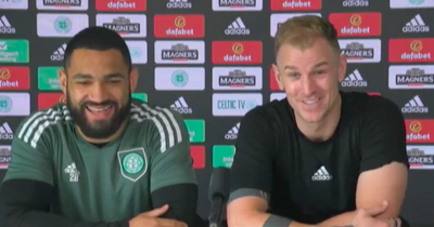 Joe Hart troll backfires as Celtic pal Cameron Carter Vickers left in stitches by US interview 'chess move'