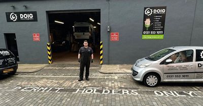 Edinburgh garage boss furious as council puts parking bay in front of workshop