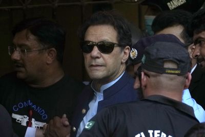 Pakistan ex-PM Imran Khan leaves court after being granted bail