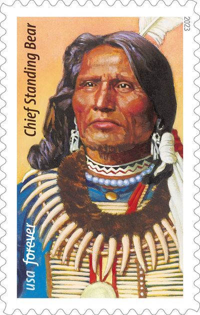 US Postal Service honors civil rights leader, Ponca tribe Chief Standing Bear, with stamp