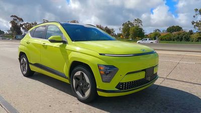 See 2024 Hyundai Kona Electric Cruising On Highway In First Public Sighting