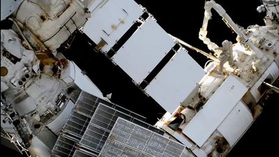 Russian cosmonauts move vital radiator for International Space Station in 5-hour spacewalk