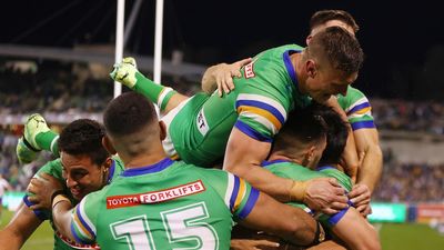 Raiders beat Parramatta Eels in Canberra, Rabbitohs and Cowboys also win