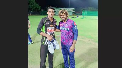 When Rajasthan's 'Malinga' met original Malinga at RR nets