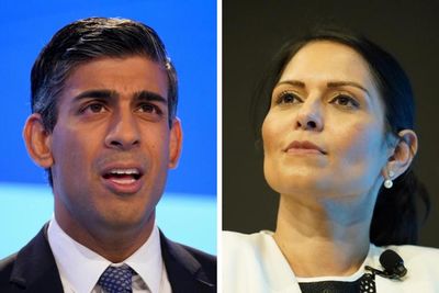 Priti Patel in swipe at Rishi Sunak over 'managed decline' of Tory party