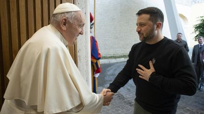 Zelensky says he thanked pope for support over Ukraine 'tragedy'