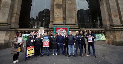 Rail workers take to picket line in Newcastle in latest strike to 'defend jobs, pay and conditions'