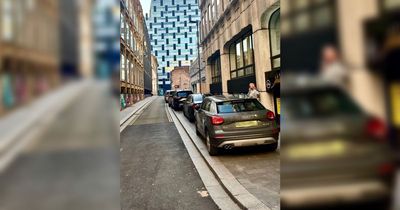 'Selfish' drivers block Liverpool city centre pavement with parked cars