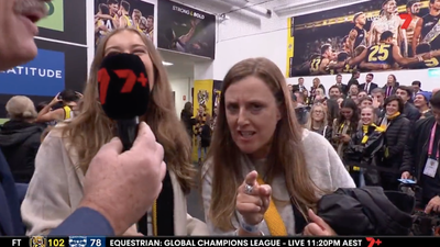 A Footy Player’s Mother Hijacked A Live TV Interview With ‘Yuge Drunk Mum At The RSL Energy
