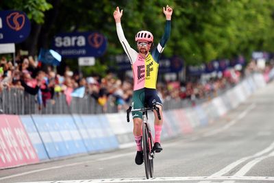 Irishman Ben Healy soloes to stage eight victory at Giro d’Italia