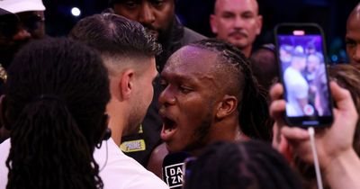 KSI and Tommy Fury separated by security as rivals face off ahead of fight