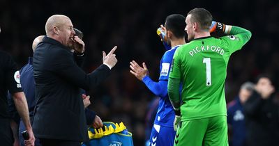 Sean Dyche has told Jordan Pickford how to make his Everton wonder-saves unnecessary