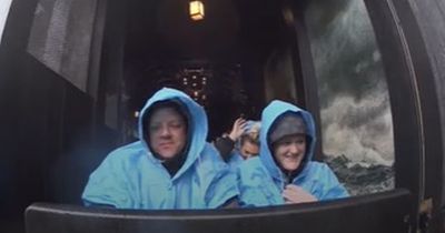 Our pals took a ride on the 'UK's wettest rollercoaster' - and filmed six minutes of pure mayhem