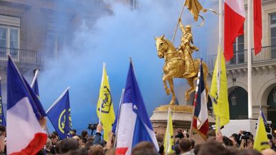 French far-right monarchists rally after court approves Joan of Arc tribute