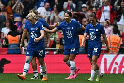 Kerr strikes as Chelsea win record-breaking women's FA Cup final