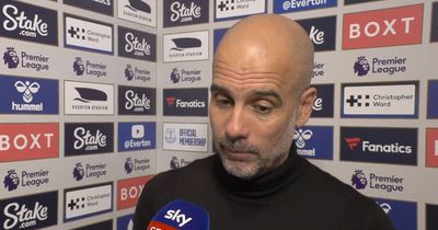 Pep Guardiola singles out Everton player for “unnecessary” antics during Man City win
