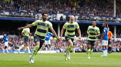 Manchester City just two wins from title as Ilkay Gundogan inspires victory at Everton