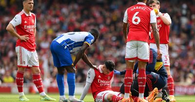 Arsenal boss Mikel Arteta responds to Gabriel Martinelli injury blow in Brighton defeat