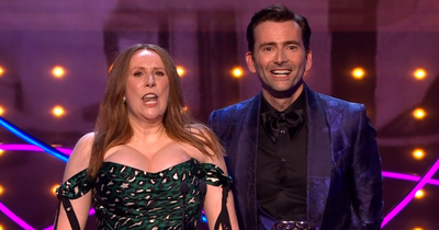 Catherine Tate outfit stuns Baftas as viewers spot 'makeover' pattern
