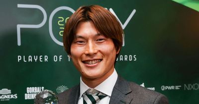 Kyogo wins Celtic Player of the Year as Japanese talisman makes it a Treble of individual awards