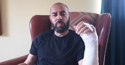 Man left bleeding with broken wrist and thumb after police dog attack