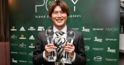 Kyogo Furuhashi lands Celtic treble at club awards as Matt O'Riley and Ben Summers also win prizes