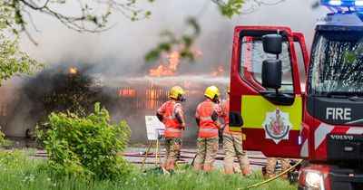 Fire brigade issue update on huge blaze which destroyed derelict social club