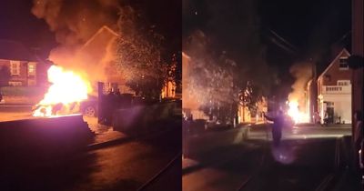Residents describe 'warzone' as 12 cars set alight in early hours