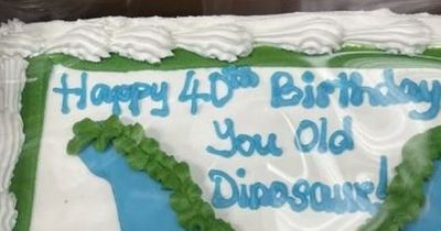 Costco customer in stitches as baker's dinosaur birthday cake goes terribly wrong