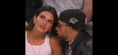 Bad Bunny and Kendall Jenner are now a new mansplaining meme after attending Lakers game