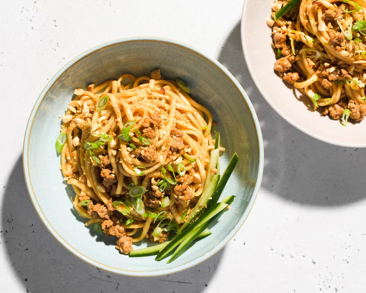 Yes, you can use Italian pasta to make `Asian noodles'