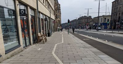 Edinburgh locals baffled by 'ghost cycle lane' on busy city road