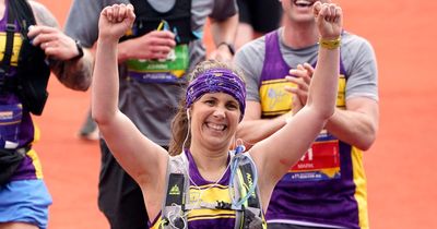 Rob Burrow's sweet tribute to 'super girl' wife Lindsey after Leeds marathon heroics