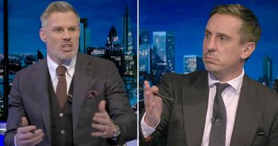 Jamie Carragher tells fans to decide Gary Neville's MNF fate with Man Utd icon locked out