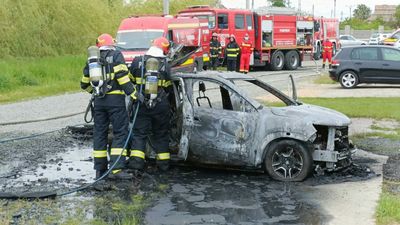 Dacia Spring Completely Destroyed In Alleged Battery Fire In Romania