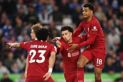 Curtis Jones inspires Liverpool to leave Leicester on the brink