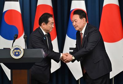 South Korea and Japan use G-7 to push improvement in ties long marked by animosity