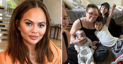 Chrissy Teigen says she is 'endlessly thankful' for her children's four nannies