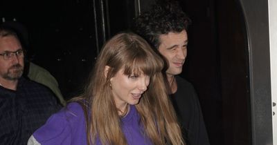 Taylor Swift looks smitten as she leaves recording studio with rumoured beau Matty Healy