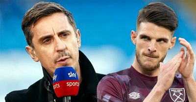 Arsenal to break transfer record for Declan Rice despite Gary Neville's frank assessment