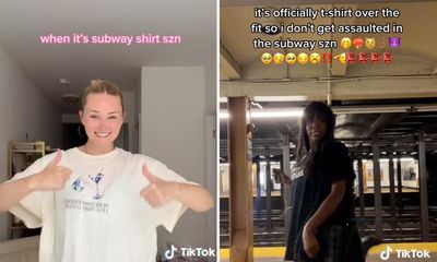 The women wearing ‘subway T-shirts’ over outfits to avoid creepy stares