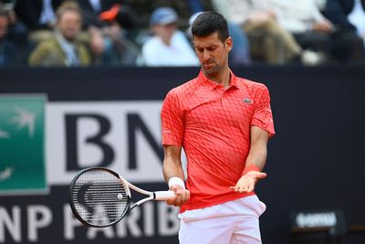 Cameron Norrie hits Novak Djokovic with smash but is well beaten in Rome